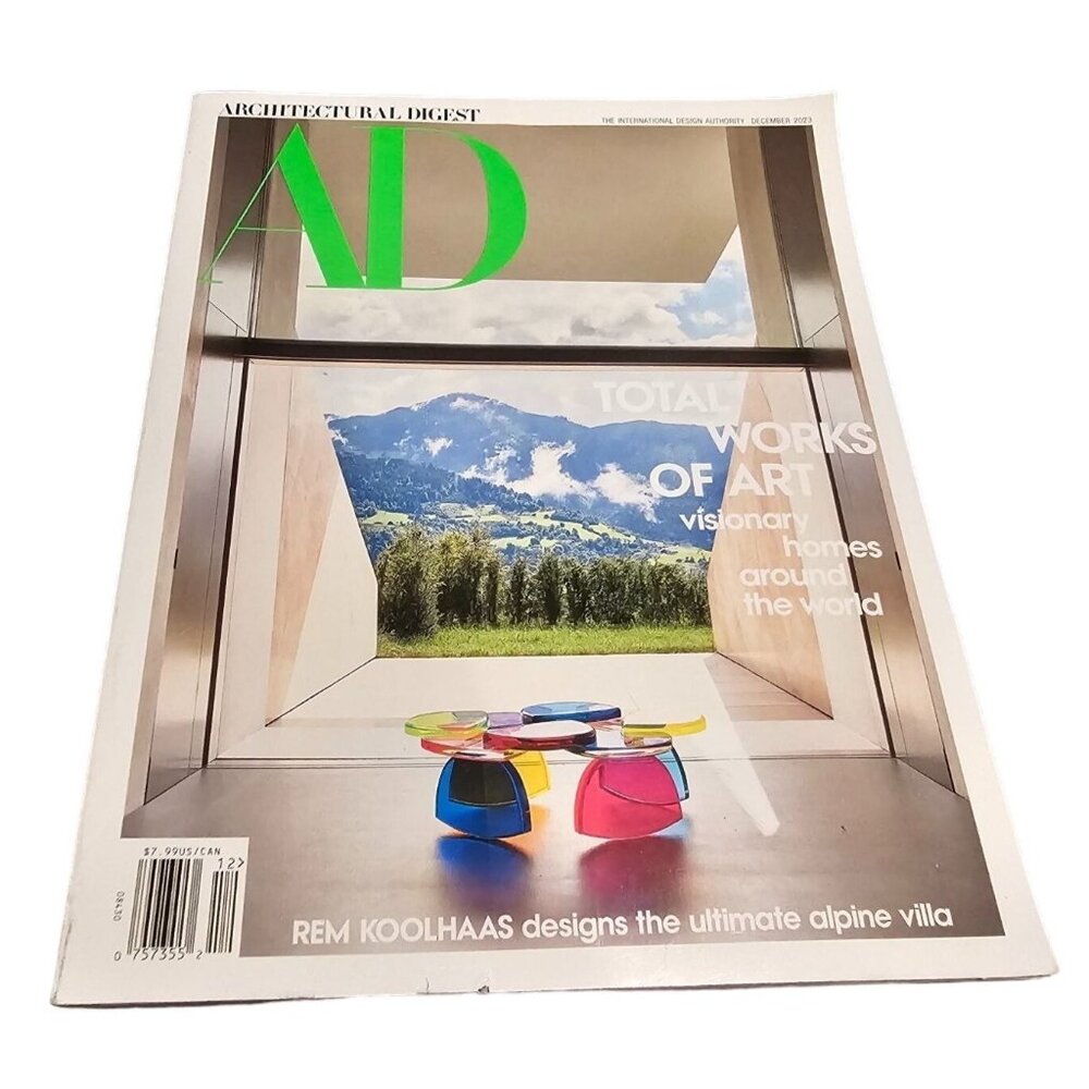 Architectural Digest AD Magazine December 2023 Total Works Of Art REM KOOLHAAS